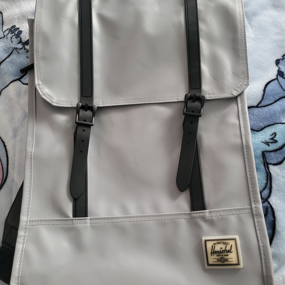 Herschel Supply Company Light Gray Backpack with Black Straps